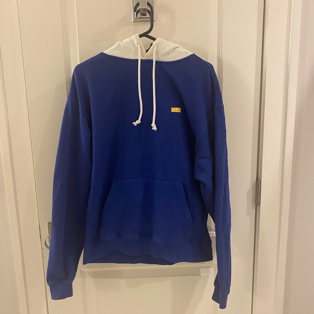 Kith blue hoodie with white hood size M